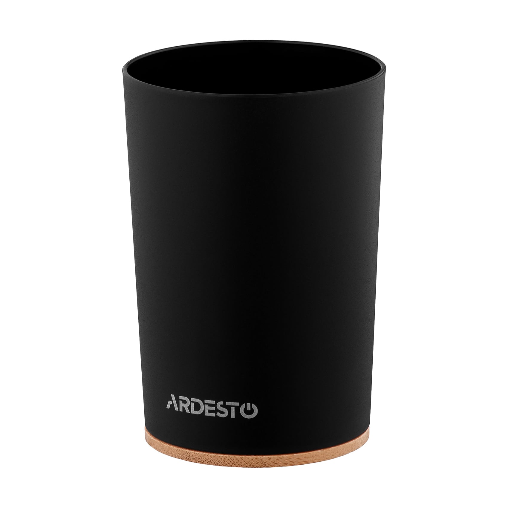 Склянка для зубних щіток Ardest Minimalism чорна, 7.8*11.3 см (ARHB3105BB)